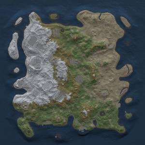Thumbnail Rust Map: Procedural Map, Size: 4000, Seed: 1862686185, 18 Monuments