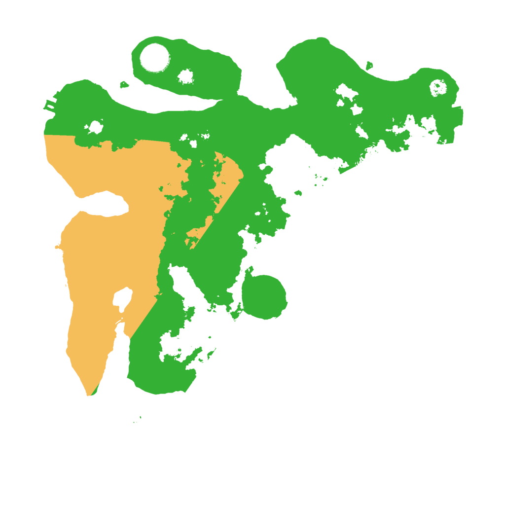 Biome Rust Map: Procedural Map, Size: 3070, Seed: 1043