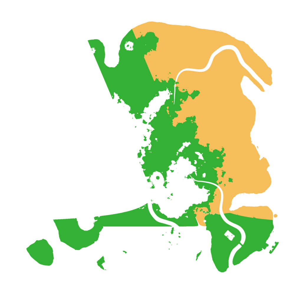 Biome Rust Map: Procedural Map, Size: 3300, Seed: 134057764