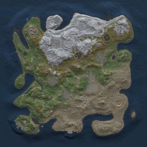 Thumbnail Rust Map: Procedural Map, Size: 3500, Seed: 1031032798, 18 Monuments