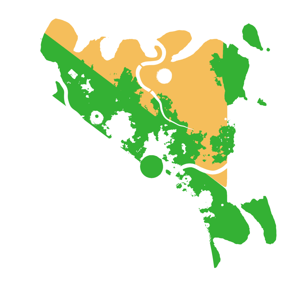 Biome Rust Map: Procedural Map, Size: 3500, Seed: 520066239
