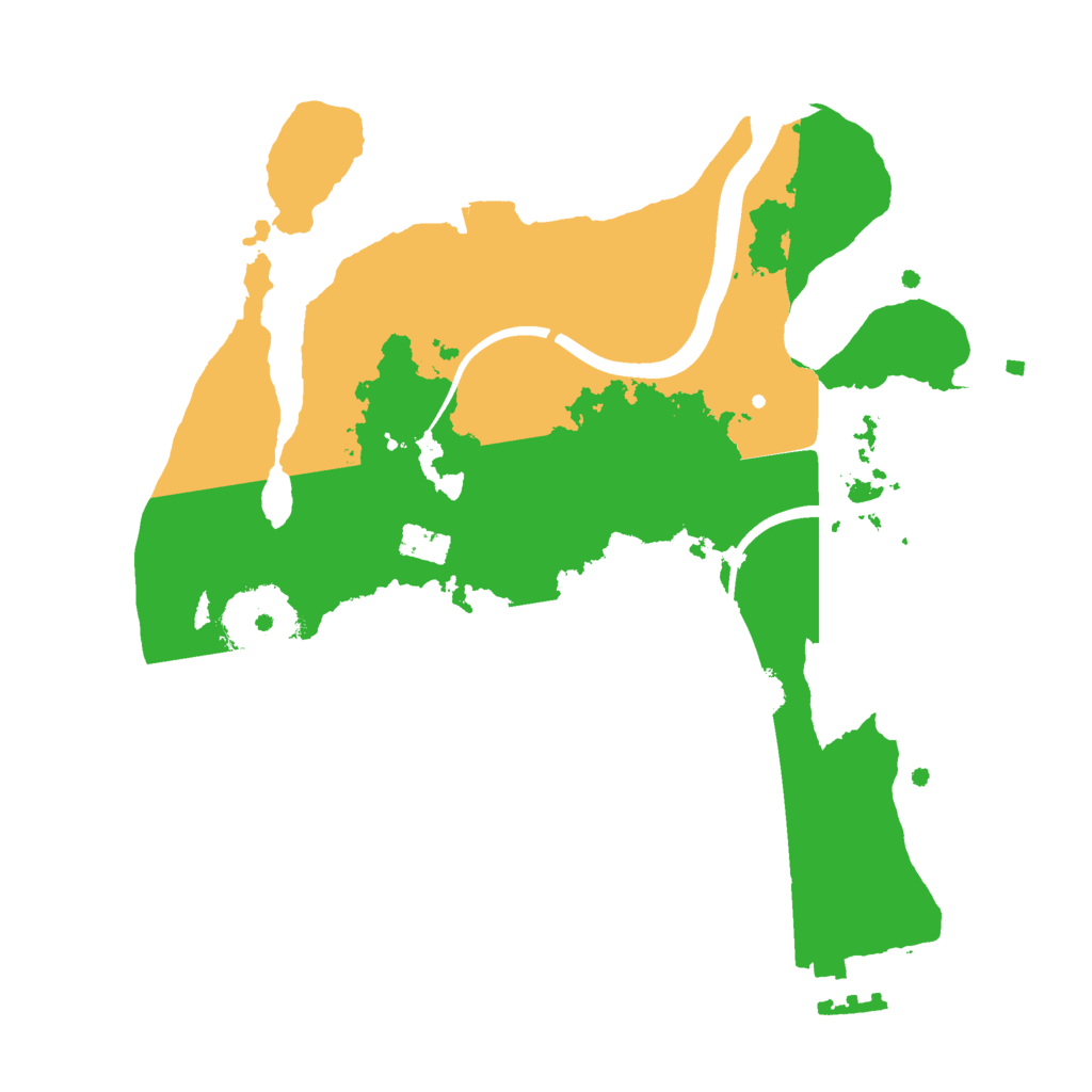 Biome Rust Map: Procedural Map, Size: 2400, Seed: 1613600513