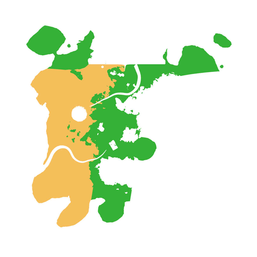 Biome Rust Map: Procedural Map, Size: 3000, Seed: 2834409