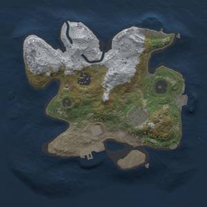 Thumbnail Rust Map: Procedural Map, Size: 2300, Seed: 1234535599, 8 Monuments