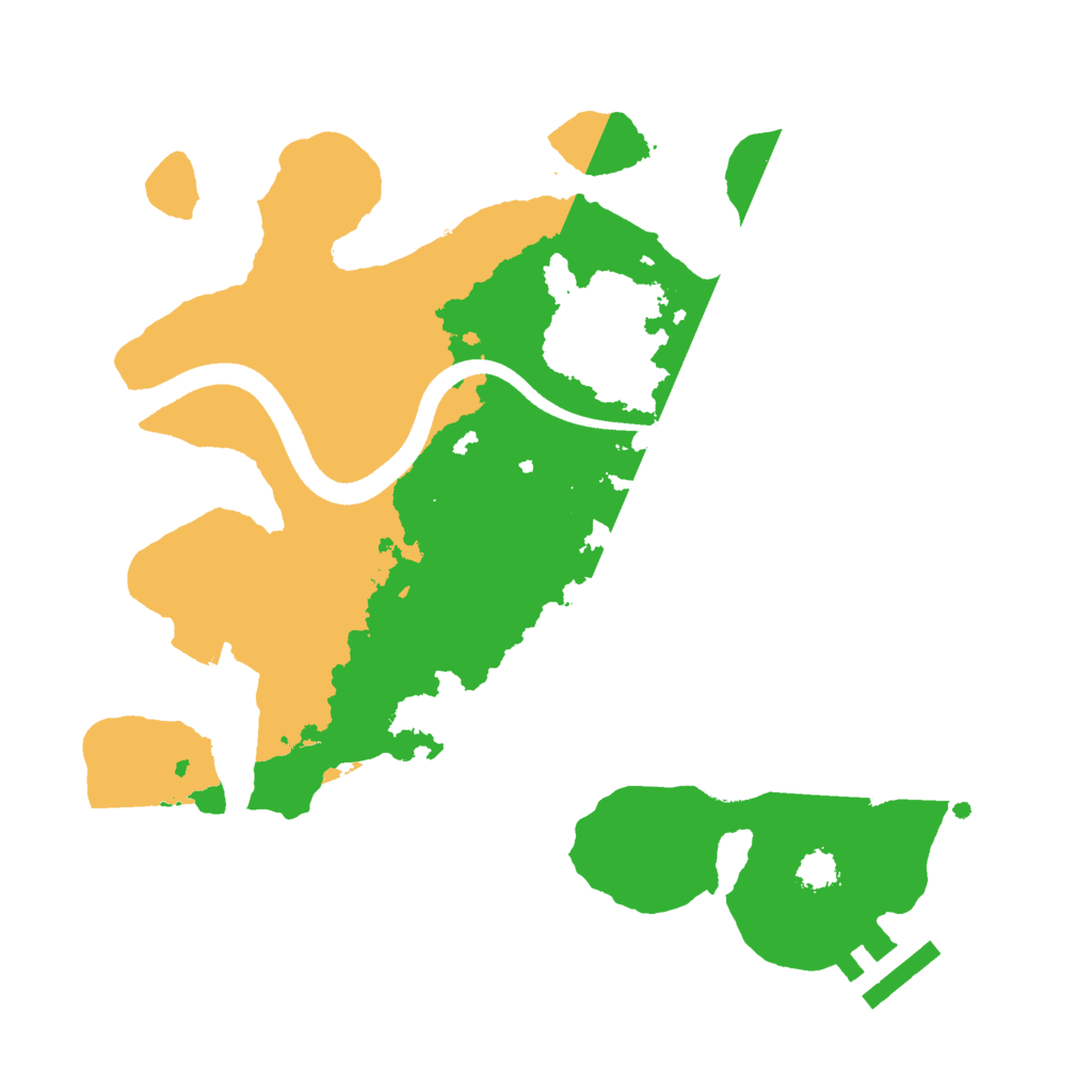 Biome Rust Map: Procedural Map, Size: 2500, Seed: 728505623