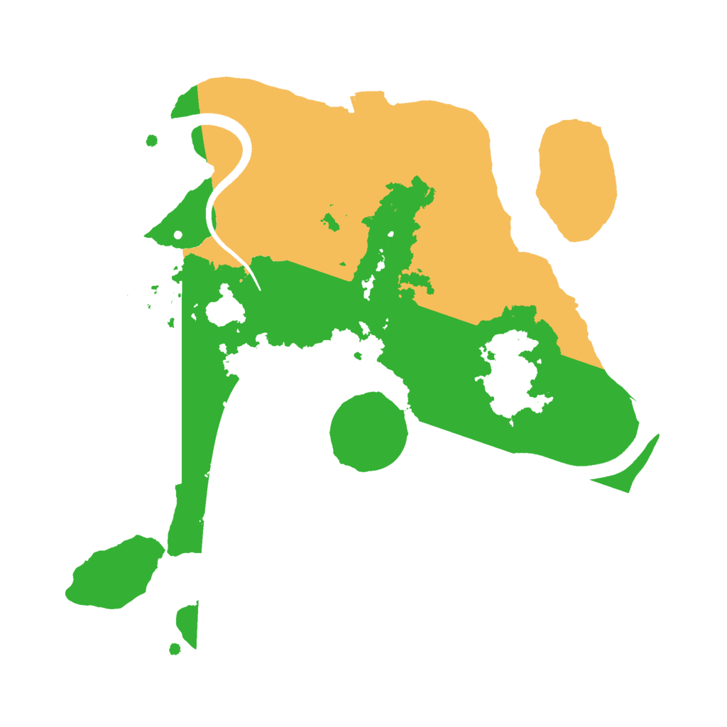Biome Rust Map: Procedural Map, Size: 2500, Seed: 348616415