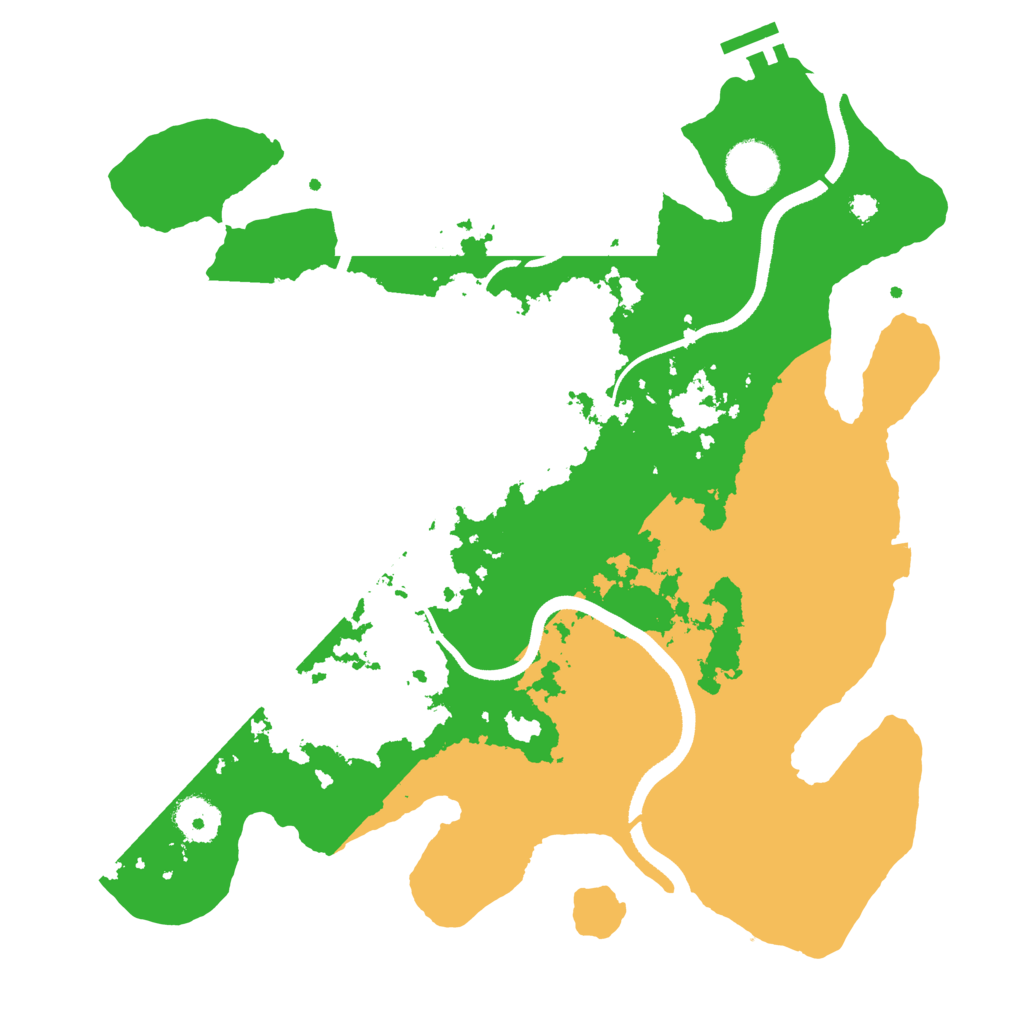 Biome Rust Map: Procedural Map, Size: 3500, Seed: 1888017824