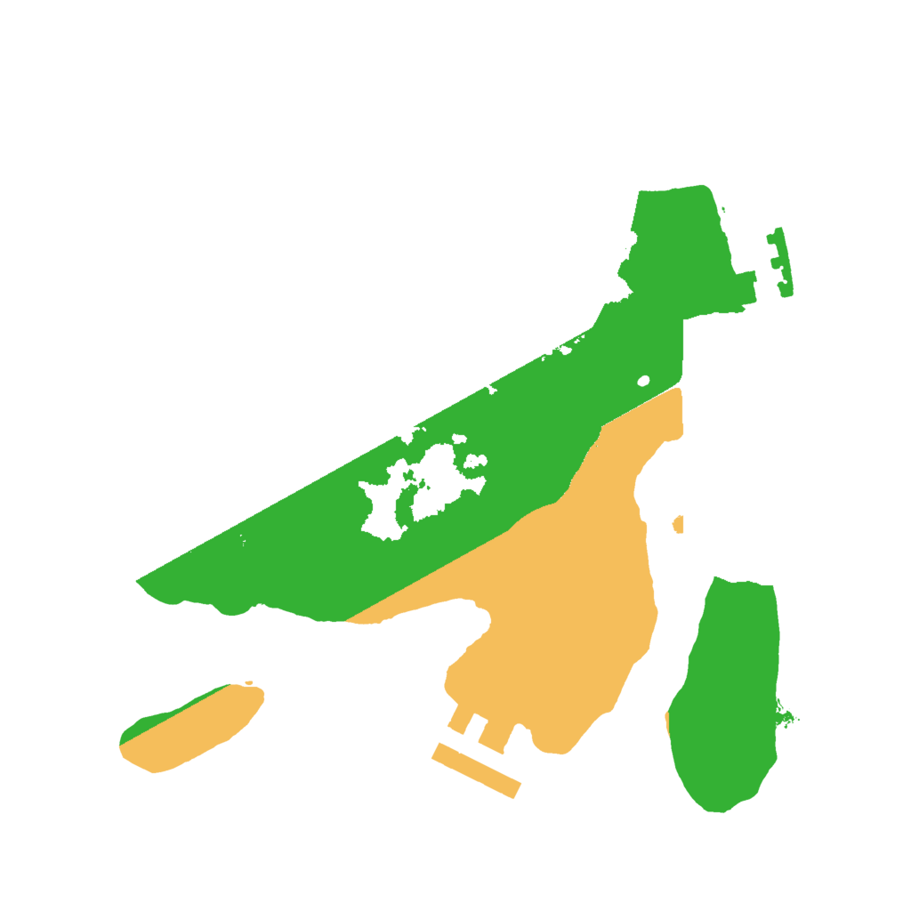 Biome Rust Map: Procedural Map, Size: 2000, Seed: 23569092