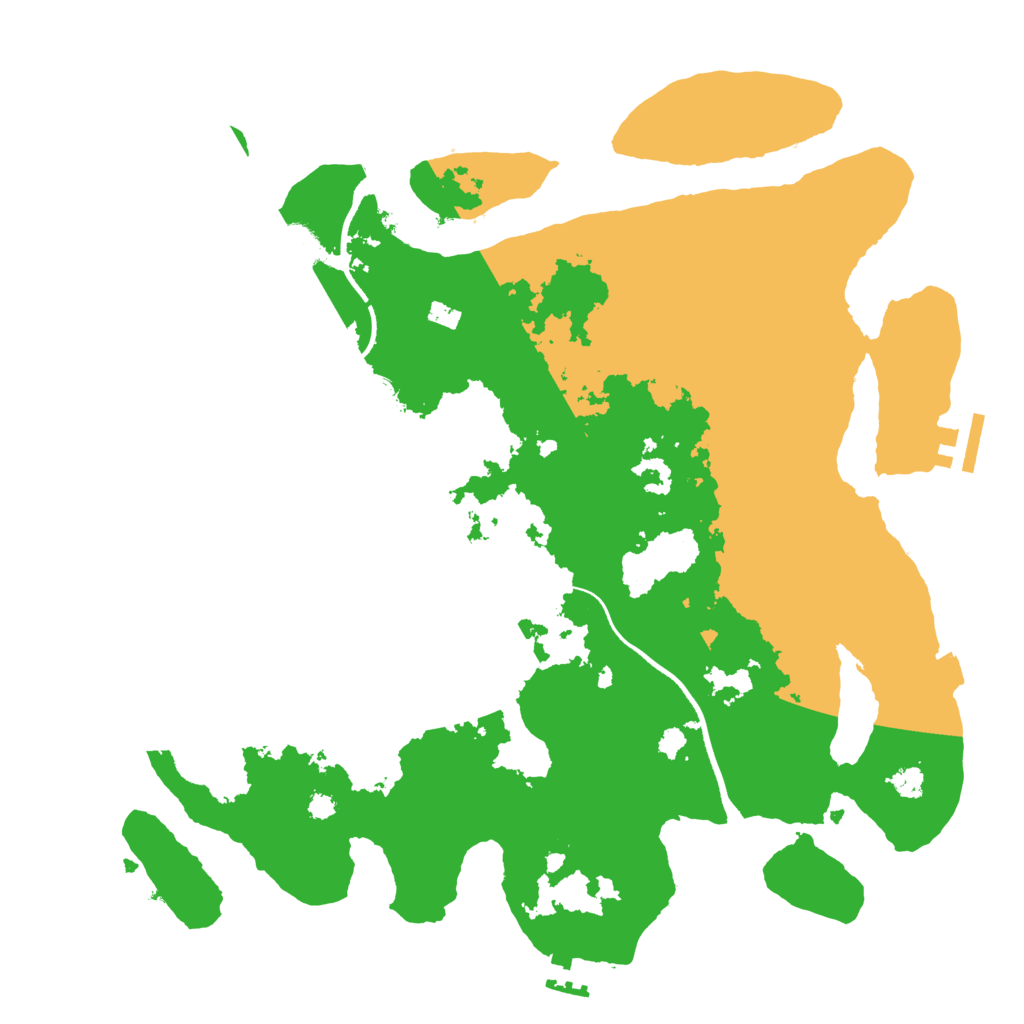 Biome Rust Map: Procedural Map, Size: 3500, Seed: 975643343