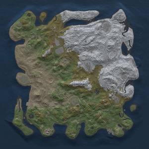 Thumbnail Rust Map: Procedural Map, Size: 4500, Seed: 19263, 19 Monuments