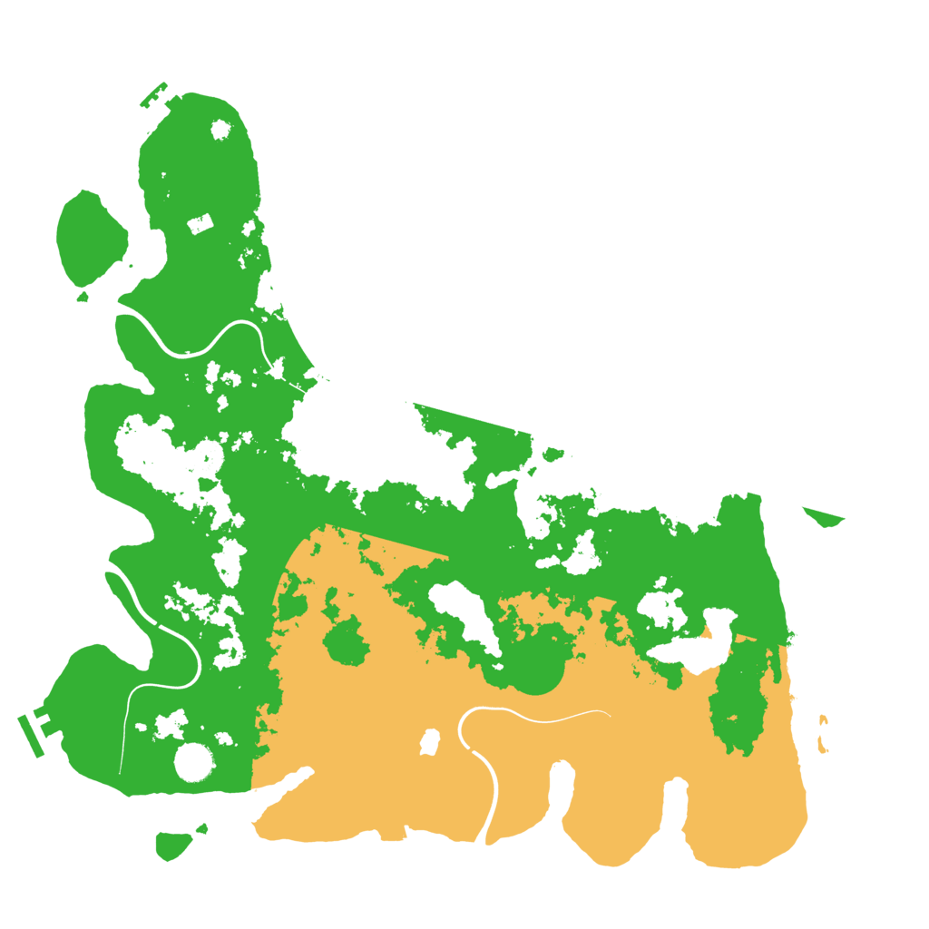 Biome Rust Map: Procedural Map, Size: 4200, Seed: 18008