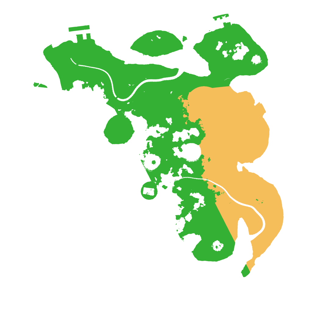 Biome Rust Map: Procedural Map, Size: 3000, Seed: 9864773