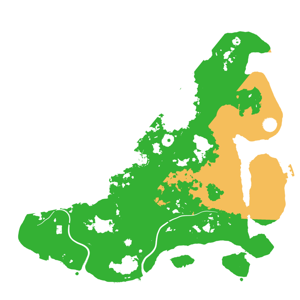 Biome Rust Map: Procedural Map, Size: 3700, Seed: 977463738