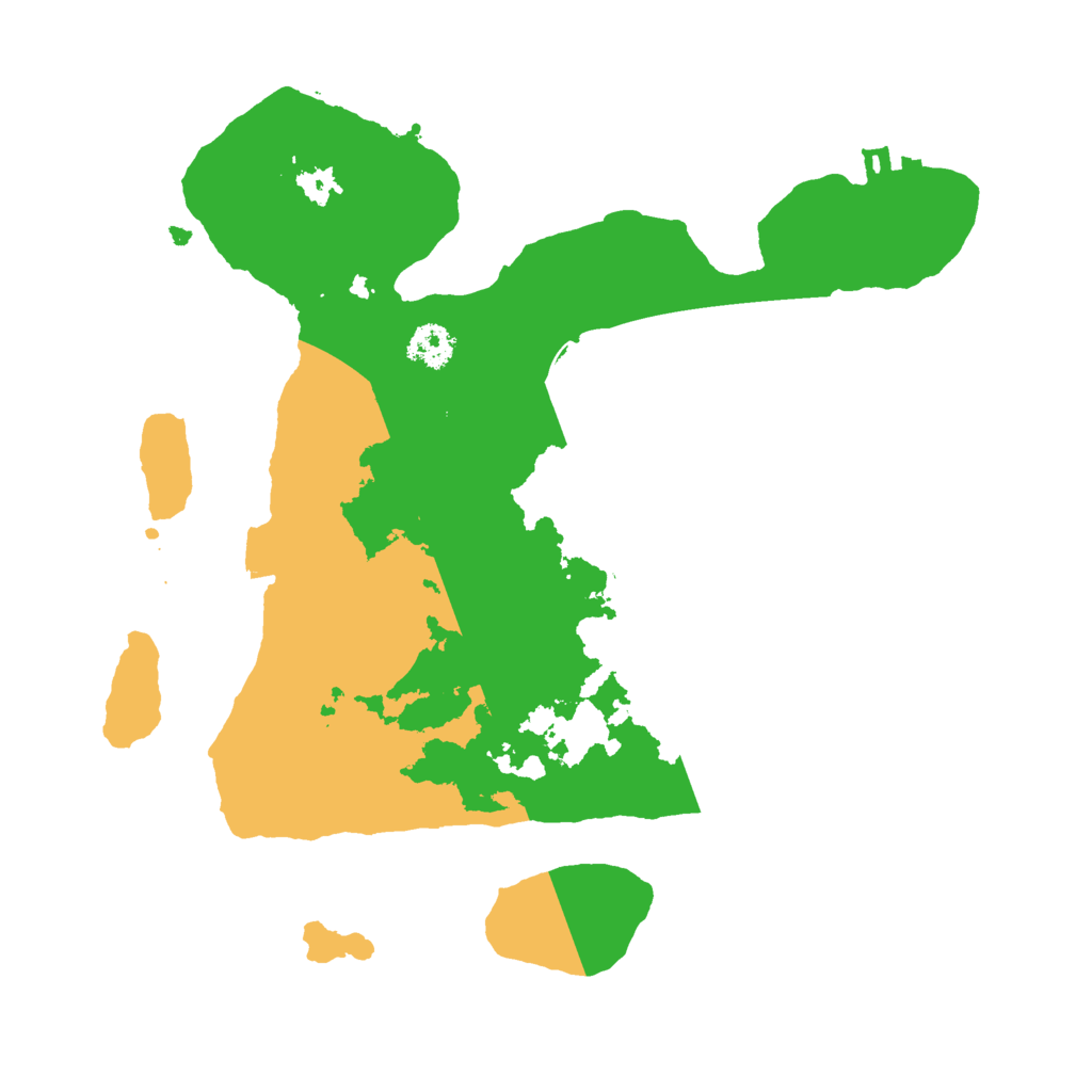 Biome Rust Map: Procedural Map, Size: 2500, Seed: 1222081259