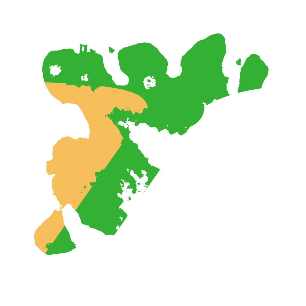 Biome Rust Map: Procedural Map, Size: 2500, Seed: 564238