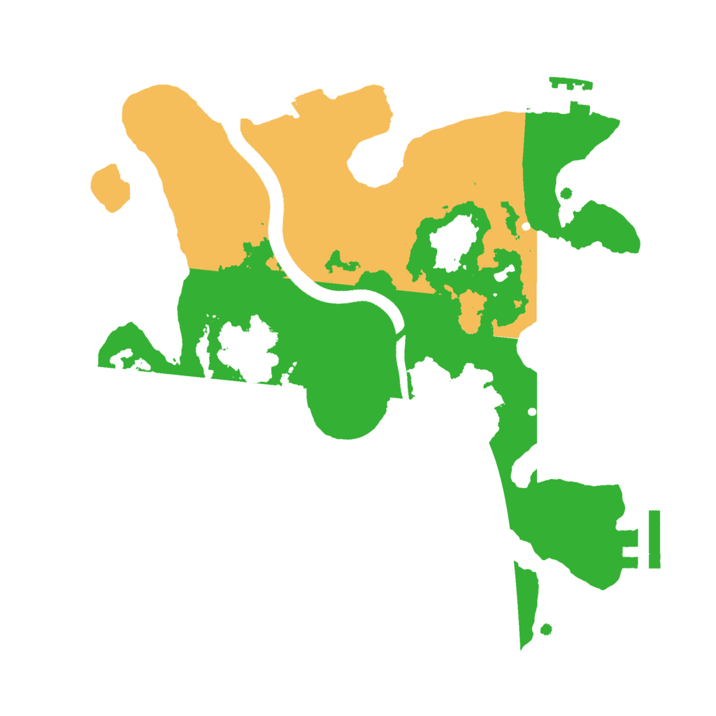 Biome Rust Map: Procedural Map, Size: 2500, Seed: 1223