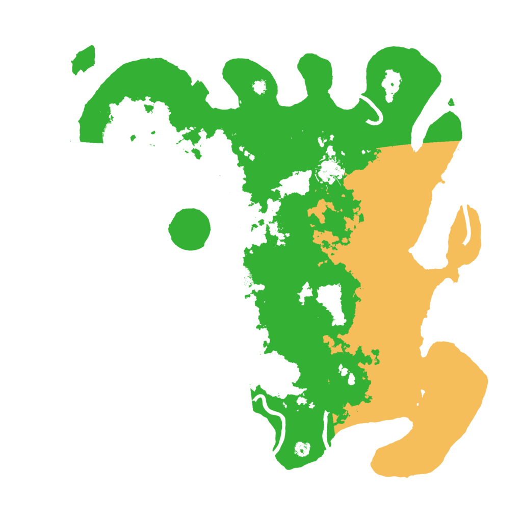 Biome Rust Map: Procedural Map, Size: 3500, Seed: 53864