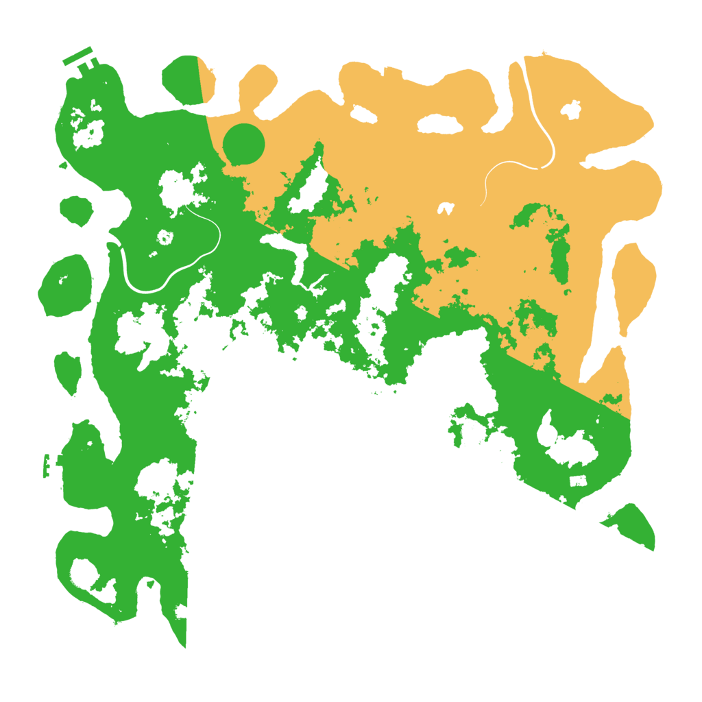 Biome Rust Map: Procedural Map, Size: 4500, Seed: 475581