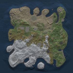 Thumbnail Rust Map: Procedural Map, Size: 3500, Seed: 1087526419, 18 Monuments