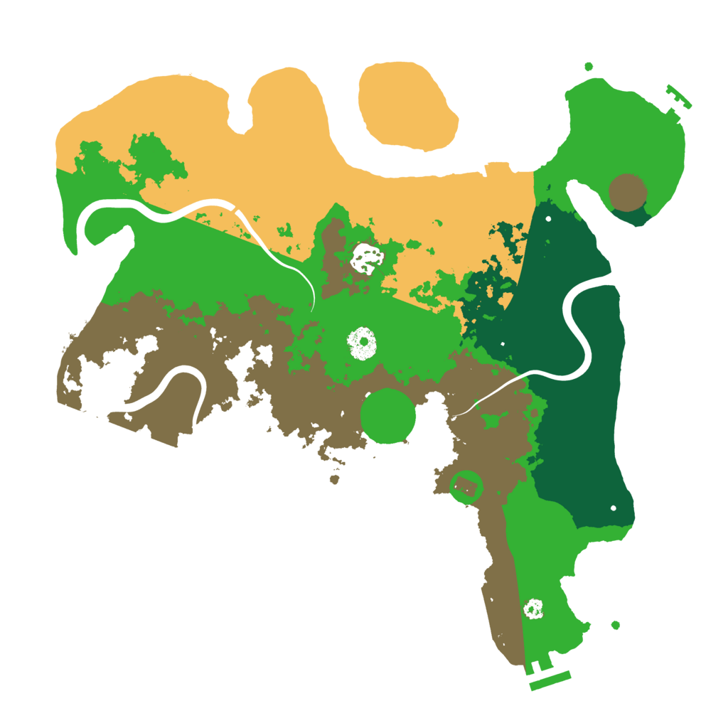Biome Rust Map: Procedural Map, Size: 3500, Seed: 764776020