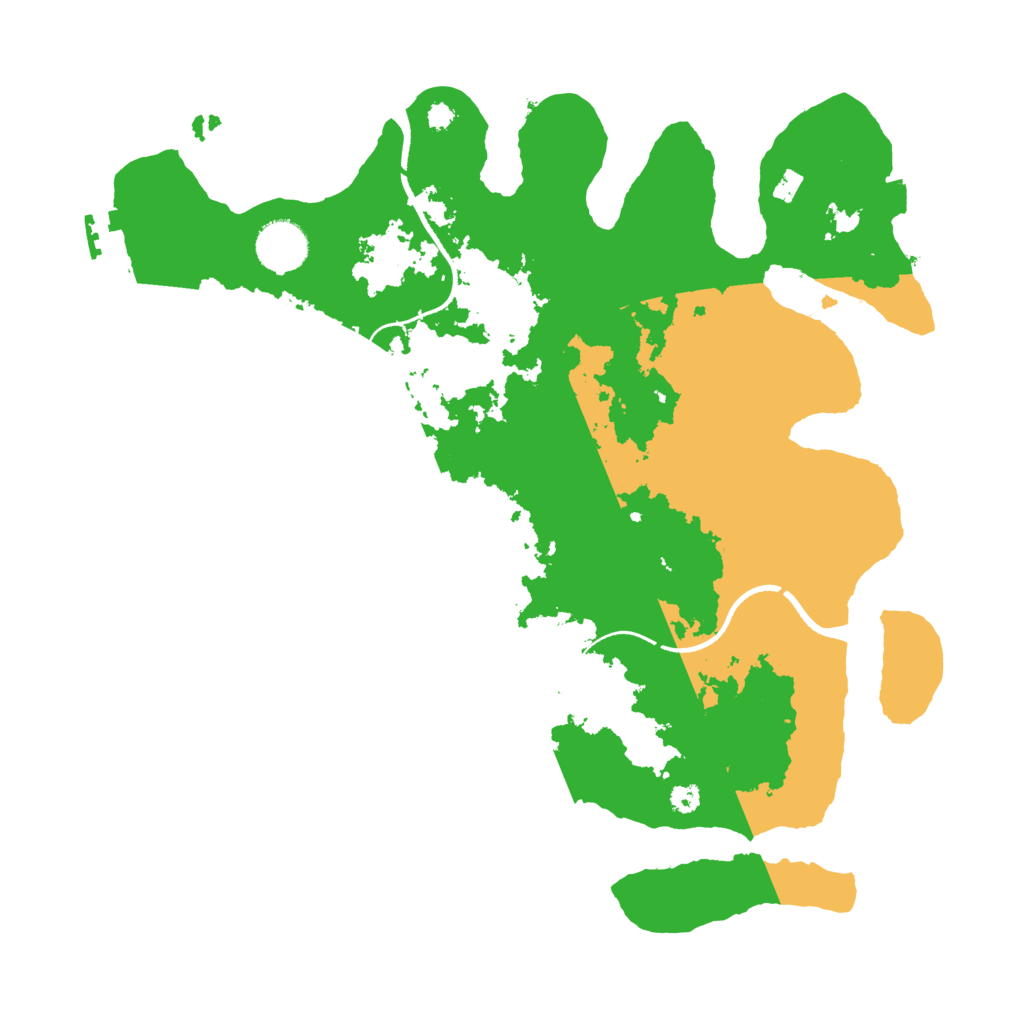 Biome Rust Map: Procedural Map, Size: 3500, Seed: 530516911