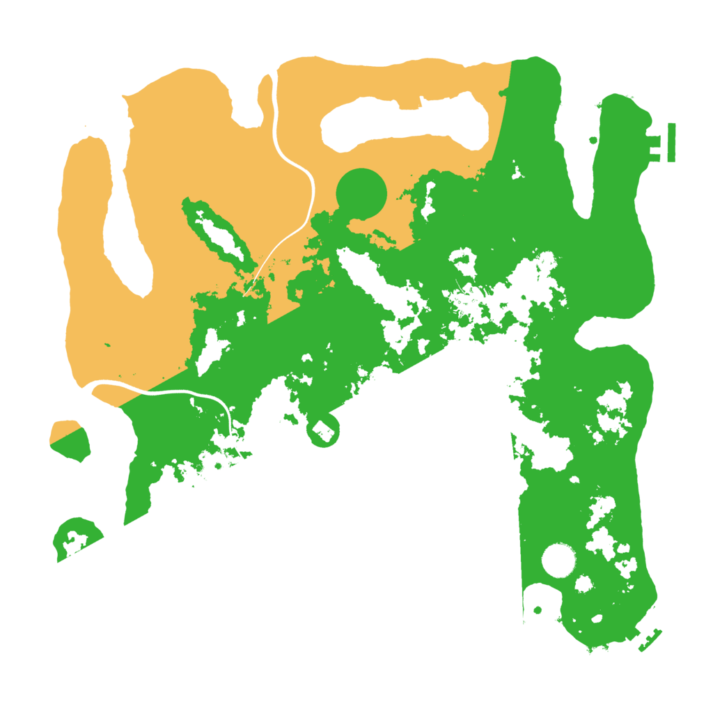Biome Rust Map: Procedural Map, Size: 3700, Seed: 92762726