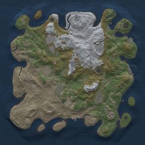 Thumbnail Rust Map: Procedural Map, Size: 4000, Seed: 1215280704, 19 Monuments