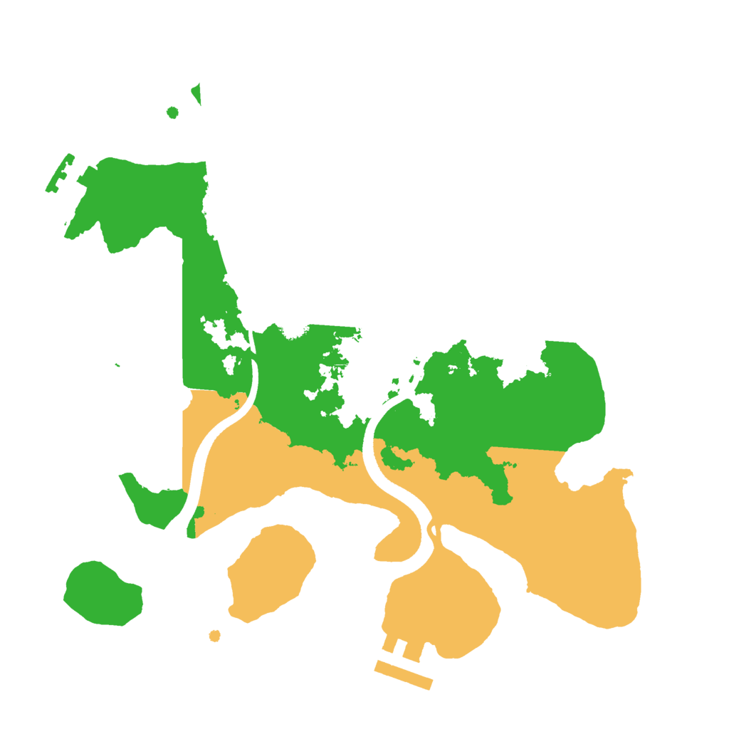 Biome Rust Map: Procedural Map, Size: 2500, Seed: 2012699684