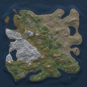 Thumbnail Rust Map: Procedural Map, Size: 3928, Seed: 324567, 18 Monuments