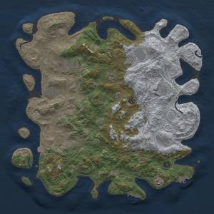 Thumbnail Rust Map: Procedural Map, Size: 4500, Seed: 6437347, 19 Monuments