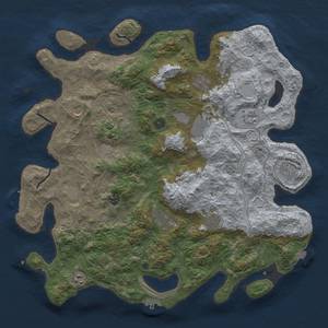 Thumbnail Rust Map: Procedural Map, Size: 4500, Seed: 6785765, 19 Monuments