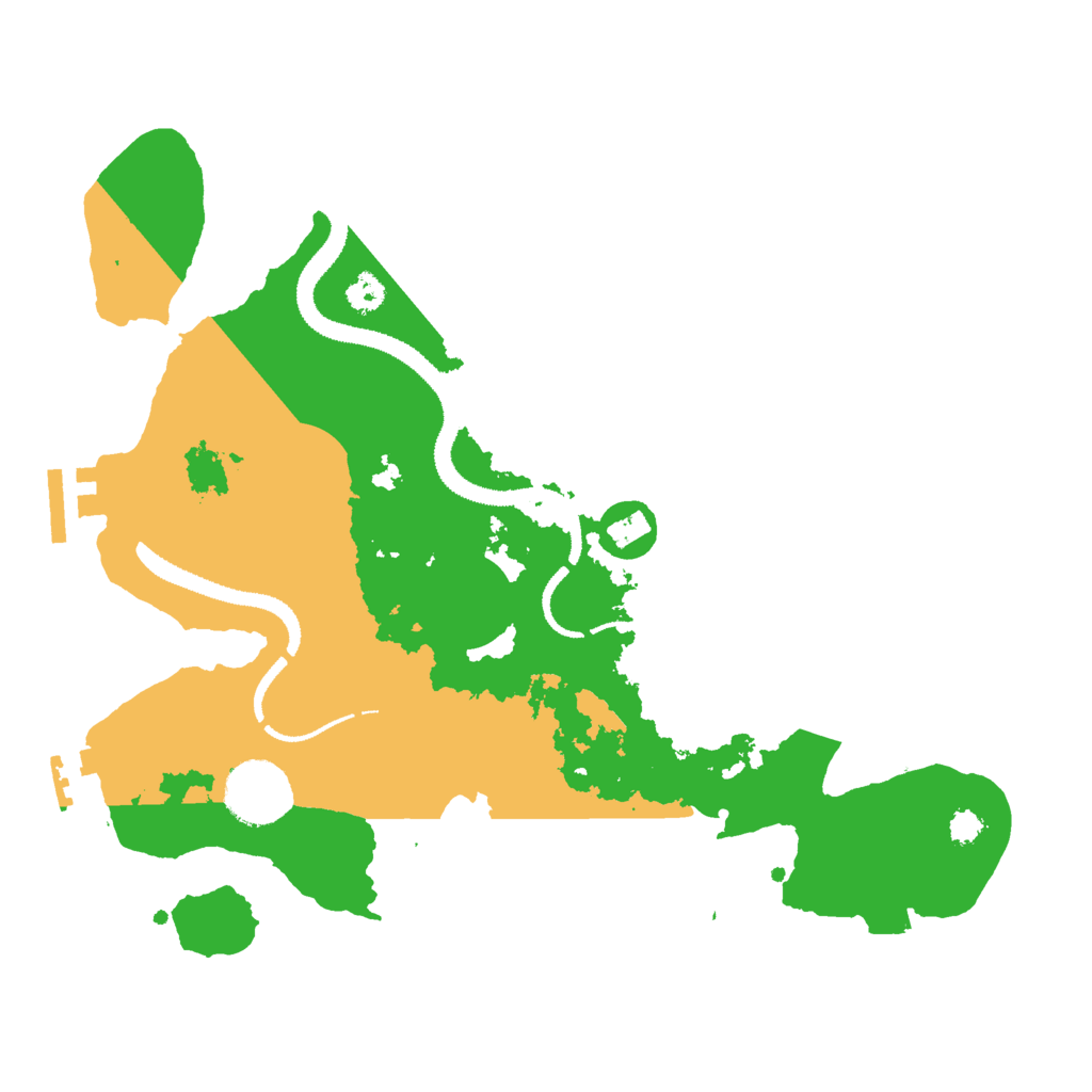 Biome Rust Map: Procedural Map, Size: 2999, Seed: 1234567890