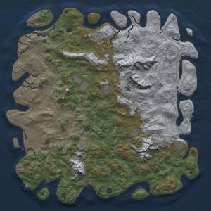 Thumbnail Rust Map: Procedural Map, Size: 6000, Seed: 659672767, 19 Monuments