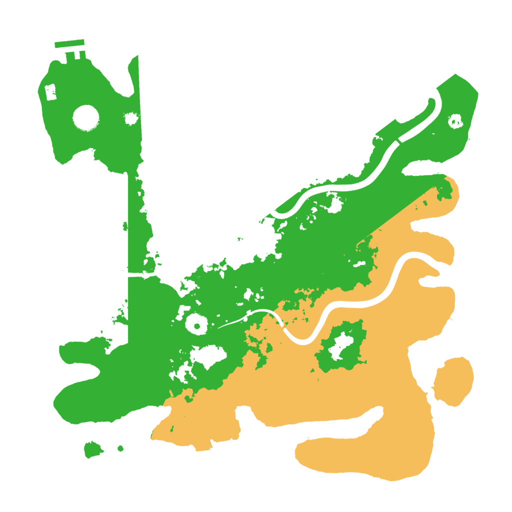Biome Rust Map: Procedural Map, Size: 3500, Seed: 29275496