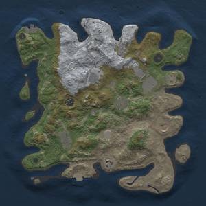 Thumbnail Rust Map: Procedural Map, Size: 3500, Seed: 29275496, 15 Monuments