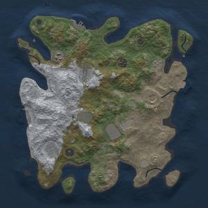 Thumbnail Rust Map: Procedural Map, Size: 3500, Seed: 798057478, 16 Monuments