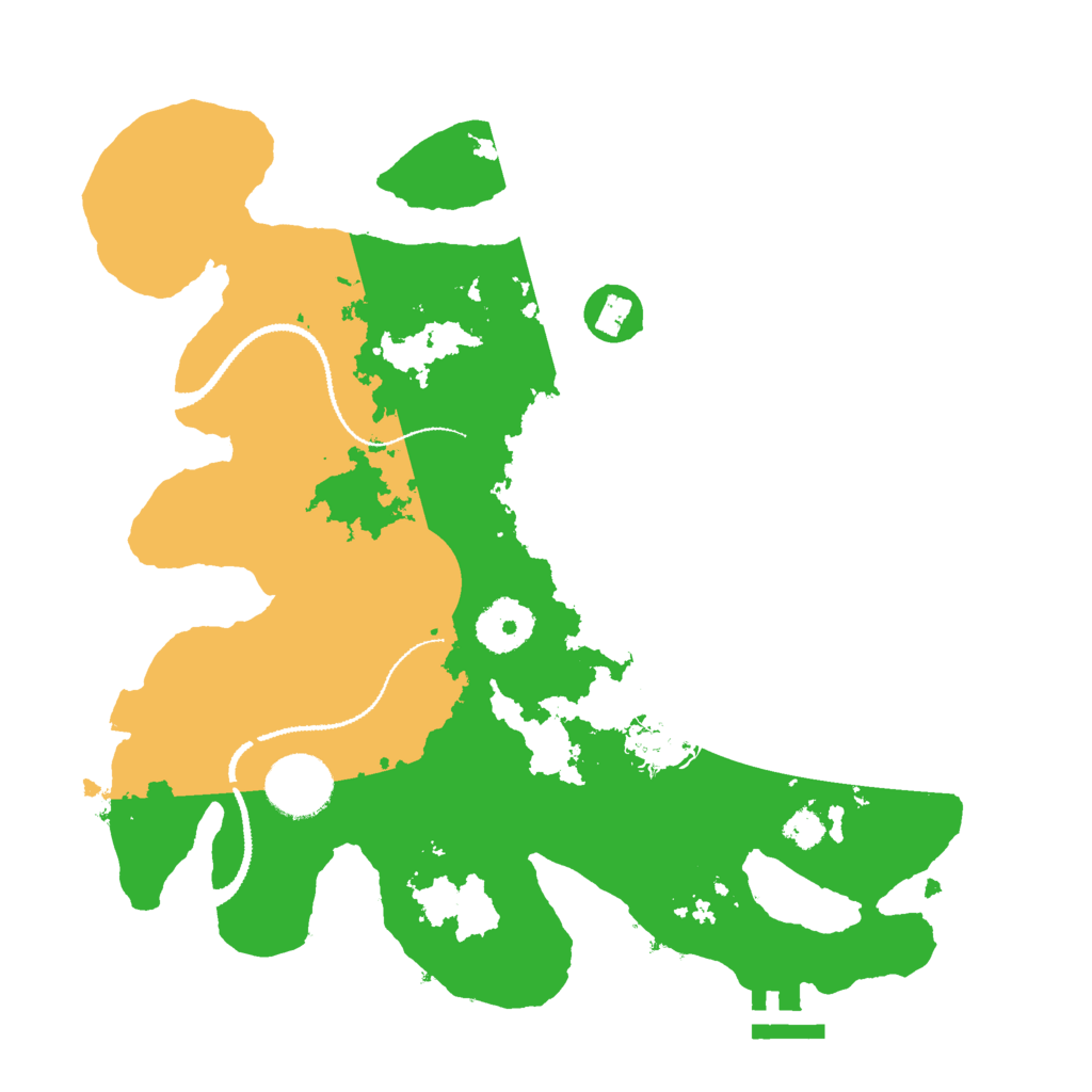 Biome Rust Map: Procedural Map, Size: 3000, Seed: 531234
