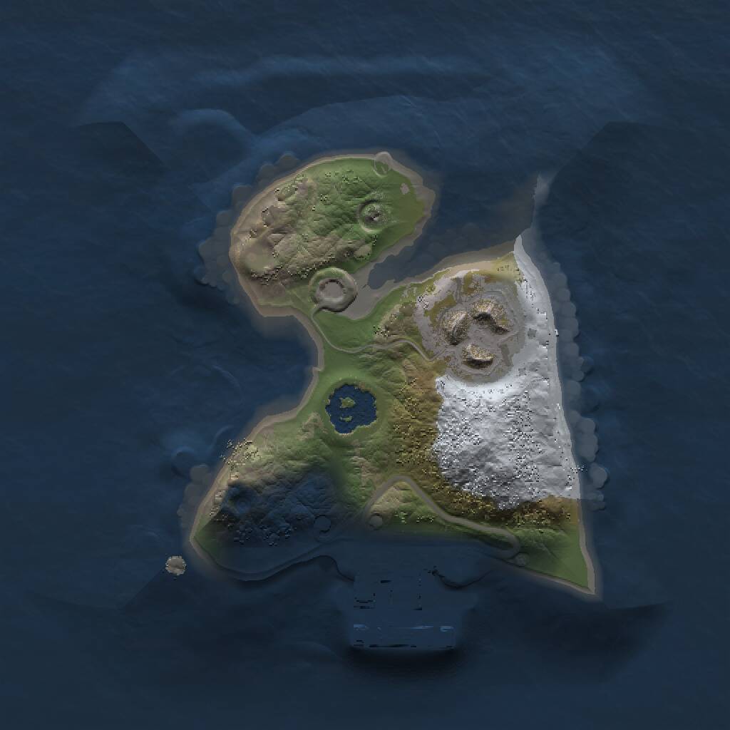 Rust Map: Procedural Map, Size: 1500, Seed: 719173228, 3 Monuments