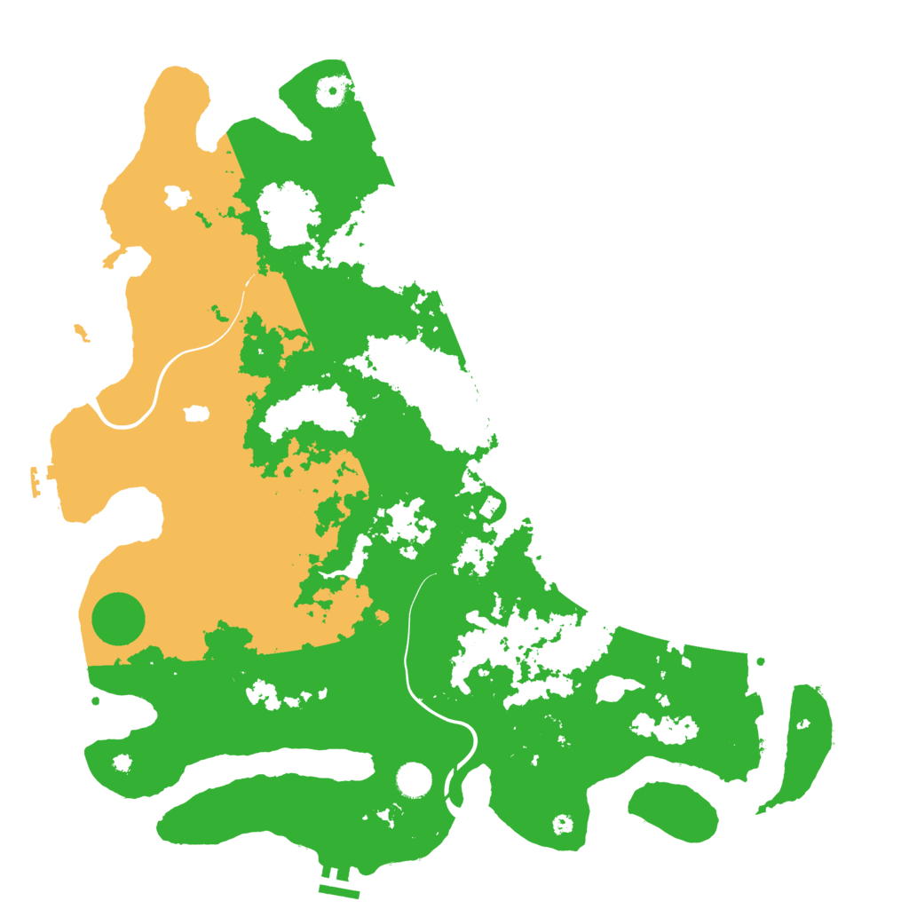 Biome Rust Map: Procedural Map, Size: 4500, Seed: 432895289