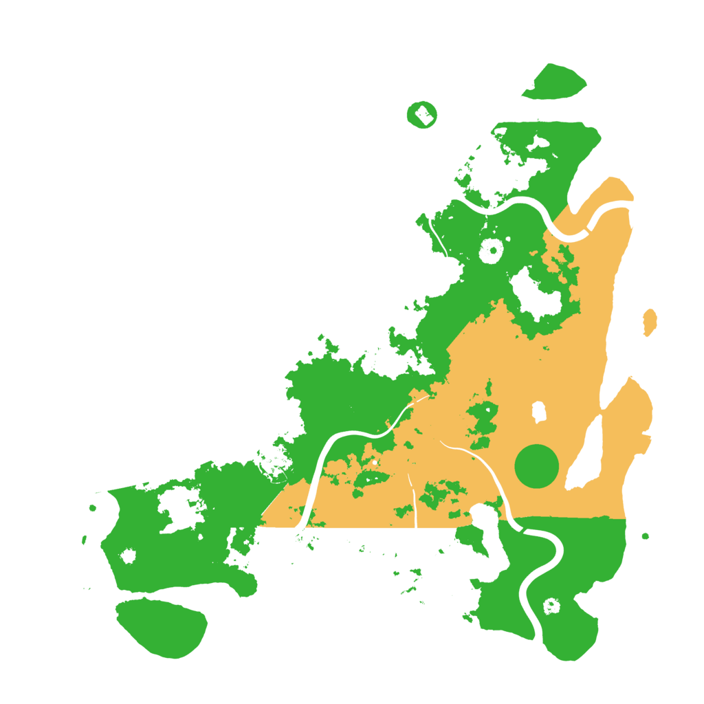 Biome Rust Map: Procedural Map, Size: 4200, Seed: 2321
