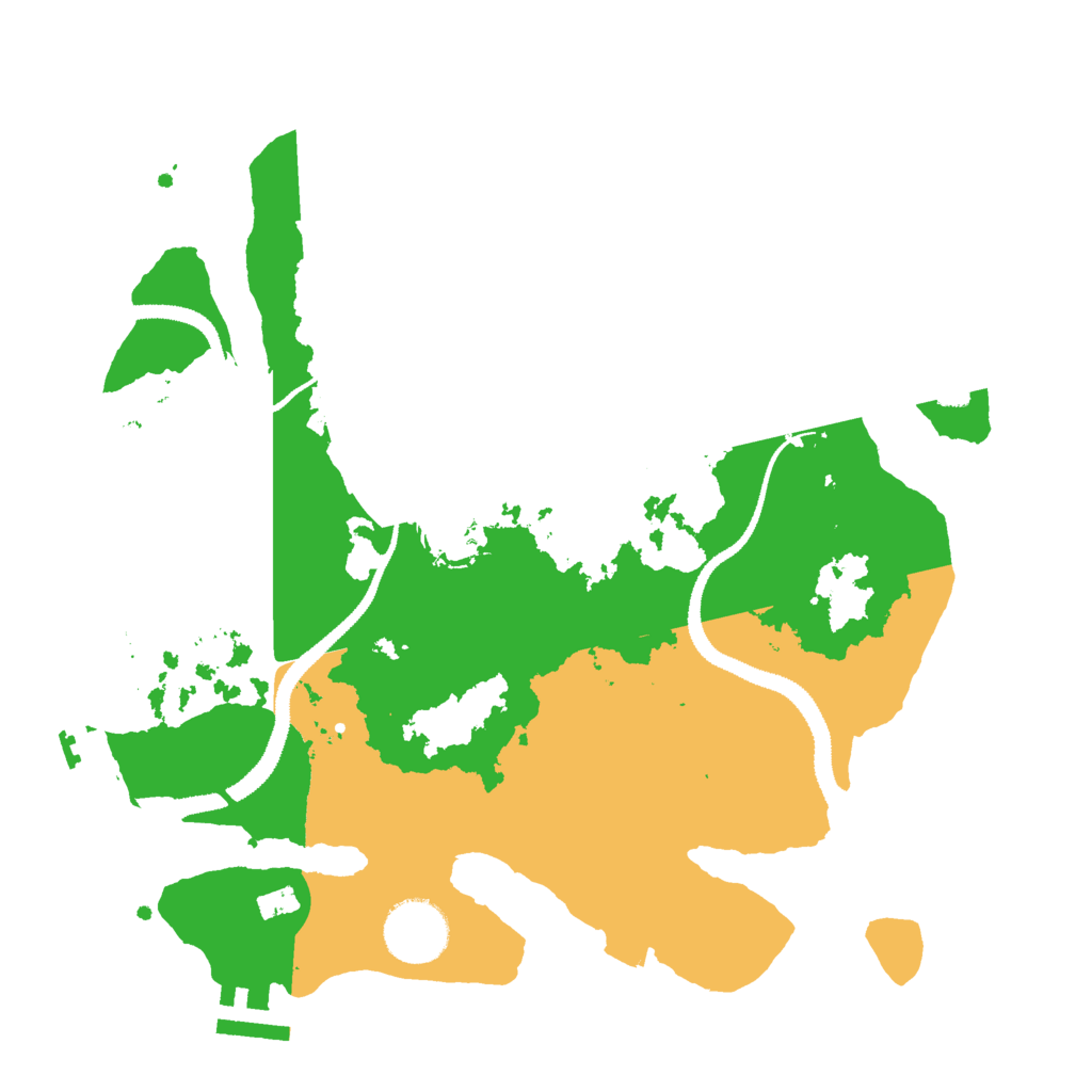 Biome Rust Map: Procedural Map, Size: 3000, Seed: 36112