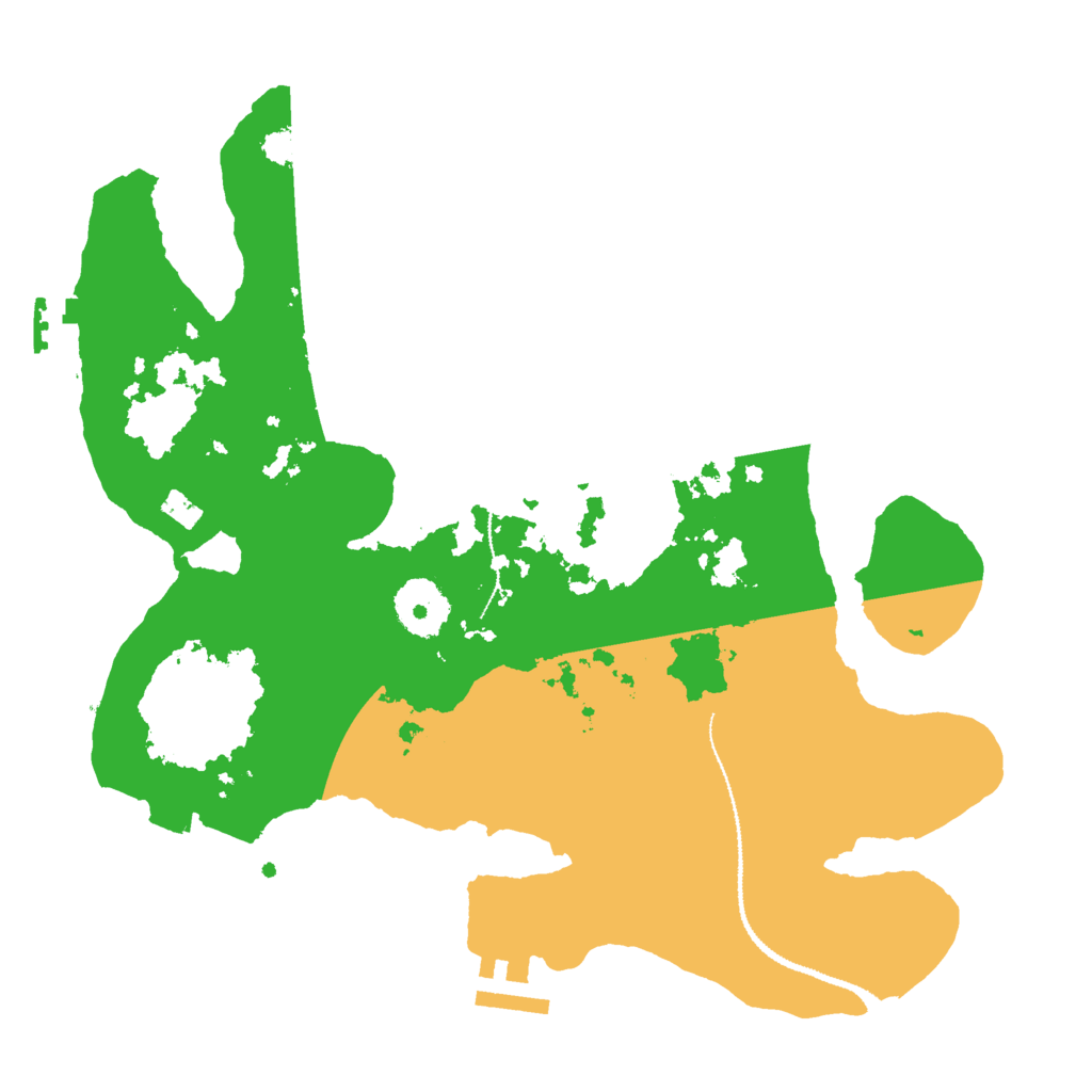 Biome Rust Map: Procedural Map, Size: 3000, Seed: 1231168192