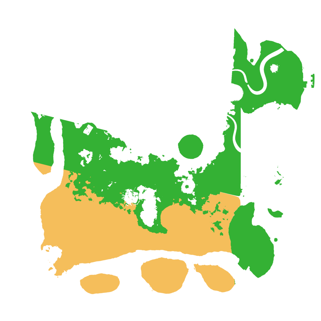 Biome Rust Map: Procedural Map, Size: 3500, Seed: 45805497