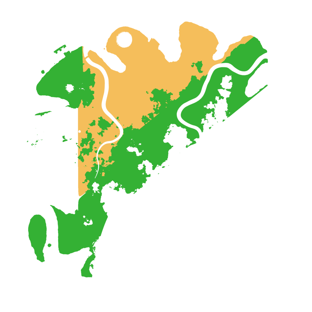 Biome Rust Map: Procedural Map, Size: 3500, Seed: 278961142