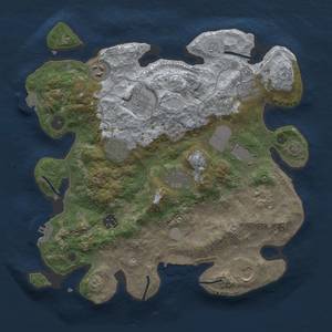 Thumbnail Rust Map: Procedural Map, Size: 3500, Seed: 2107313804, 18 Monuments
