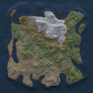 Thumbnail Rust Map: Procedural Map, Size: 3500, Seed: 192448587, 18 Monuments