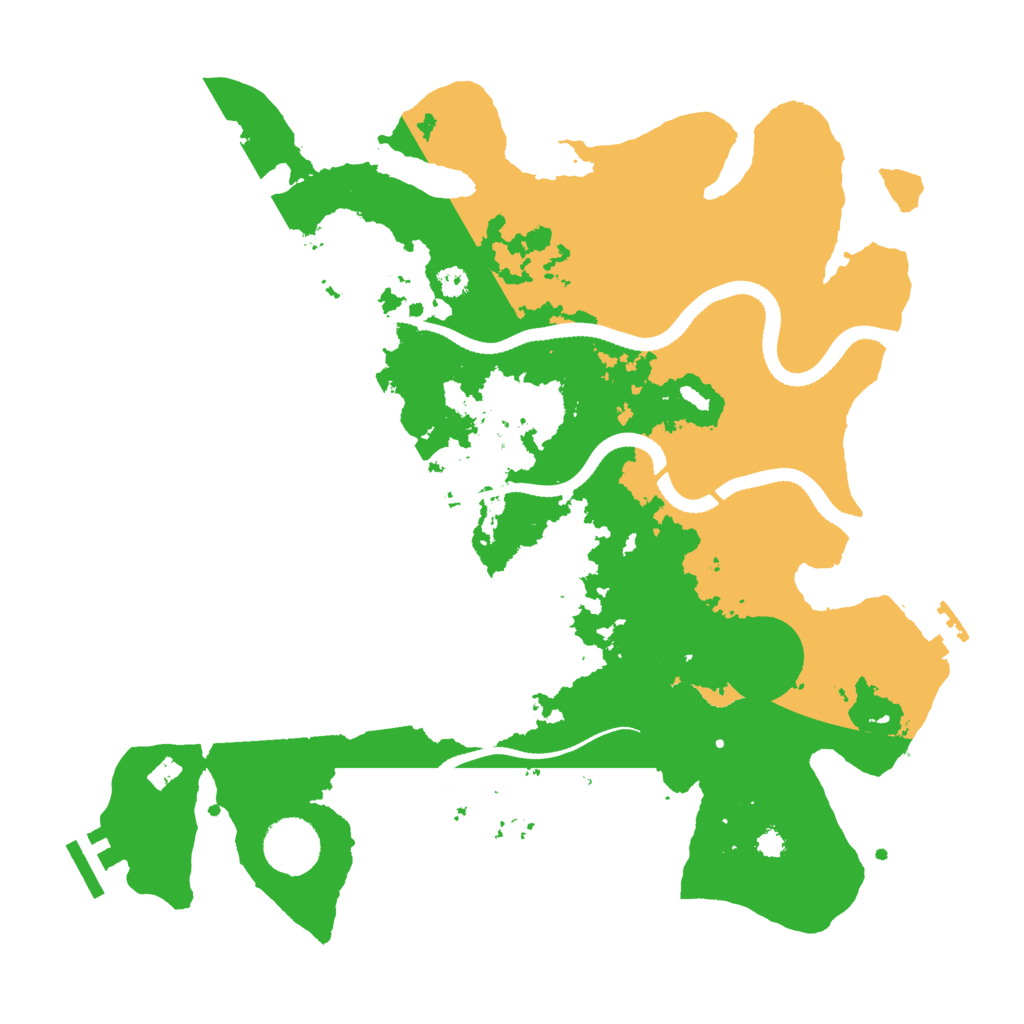 Biome Rust Map: Procedural Map, Size: 3400, Seed: 927796042
