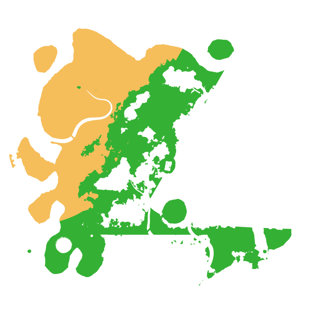 Biome Rust Map: Procedural Map, Size: 3500, Seed: 971287272