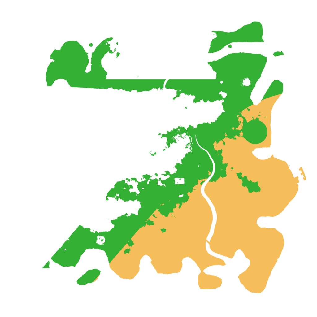 Biome Rust Map: Procedural Map, Size: 3500, Seed: 1215670067