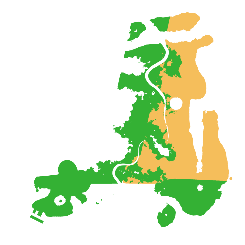 Biome Rust Map: Procedural Map, Size: 3500, Seed: 2063806759